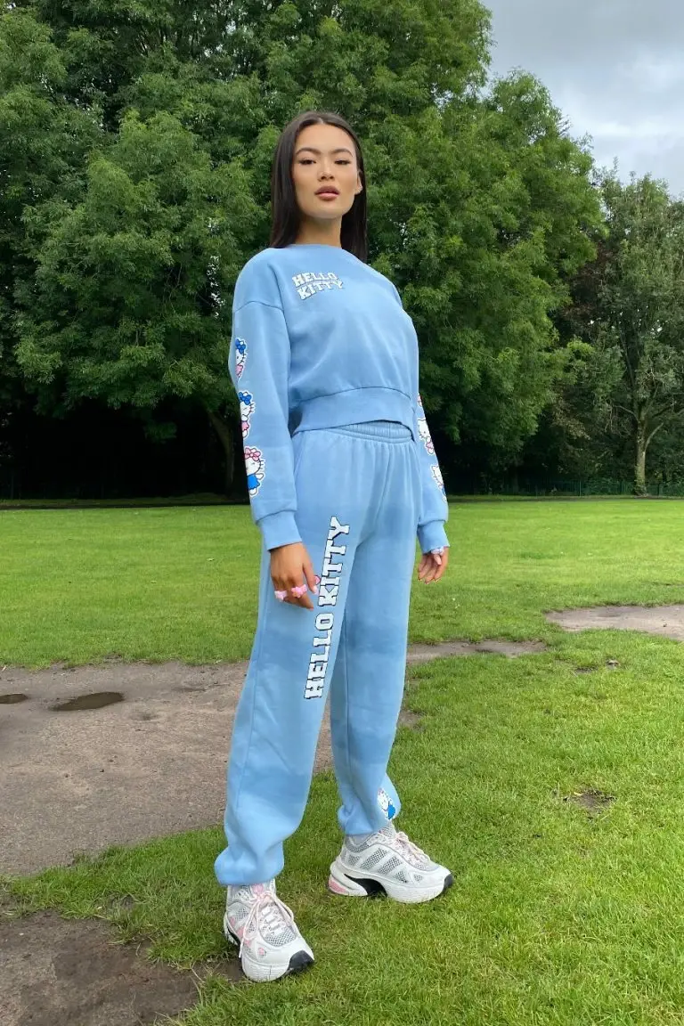 New Girl Order New Girl Order HELLO KITTY TIE DYE CROP SWEAT