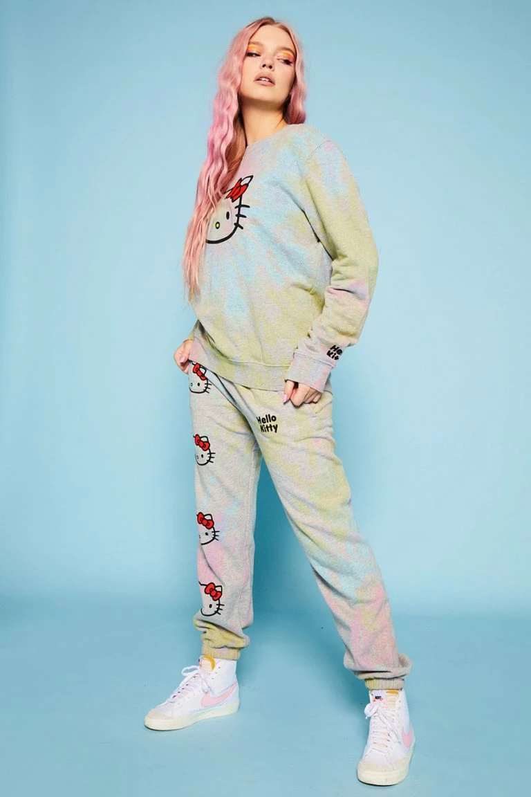 New Girl Order New Girl Order Hello Kitty Tie Dye Joggers