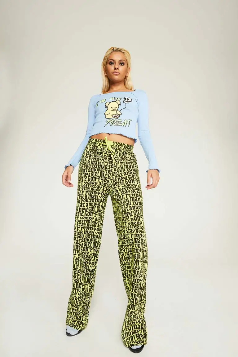 New Girl Order New Girl Order IM THE TREAT BLUE LONG SLEEVE Tops