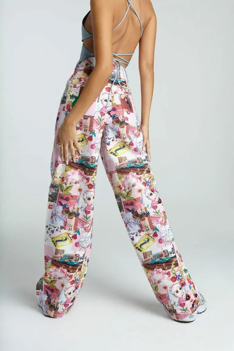 New Girl Order New Girl Order KAWAII COLLAGE JEANS NEW IN