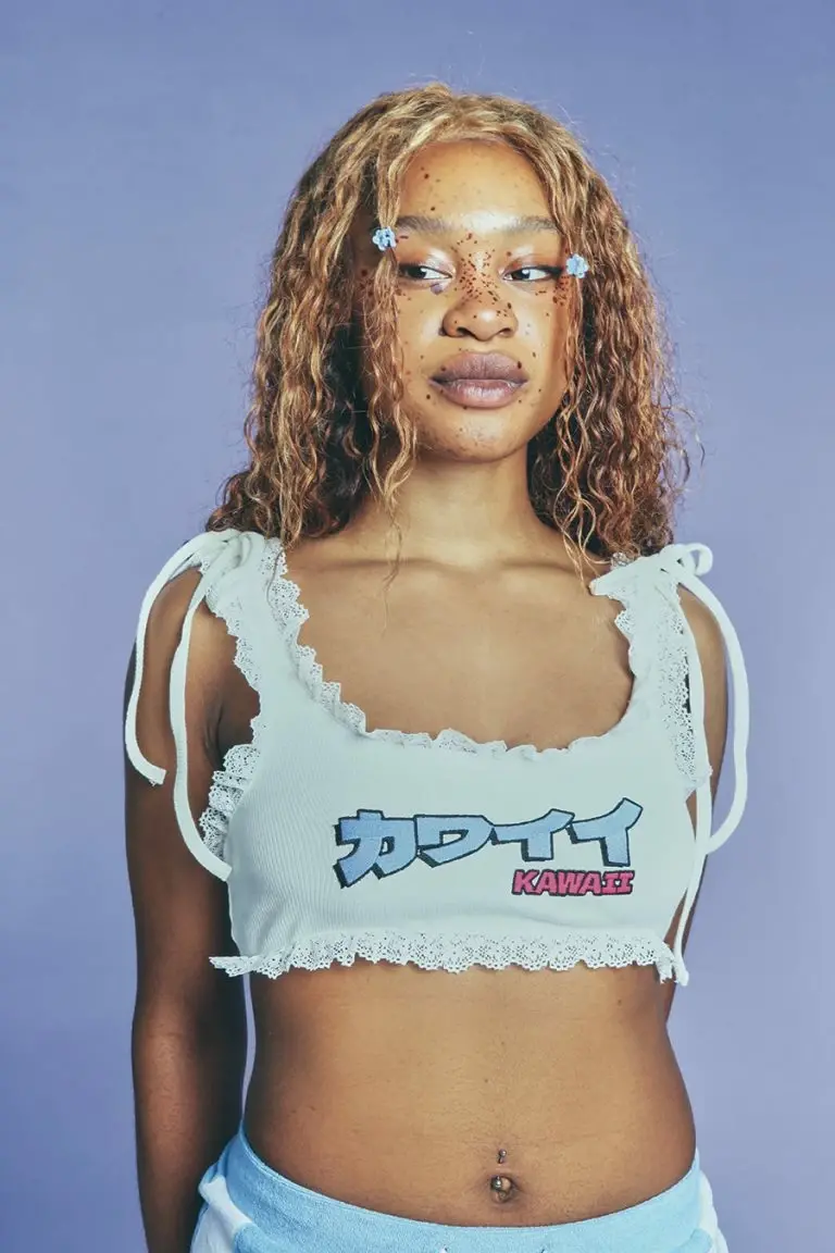 new girl order New Girl Order KAWAII RIBBED TRIM CAMI