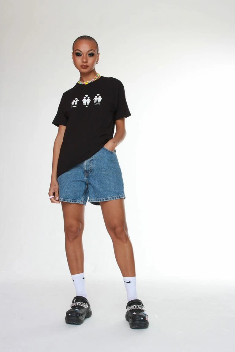 New Girl Order New Girl Order LOVE IS LOVE HUMAN TSHIRT Tops