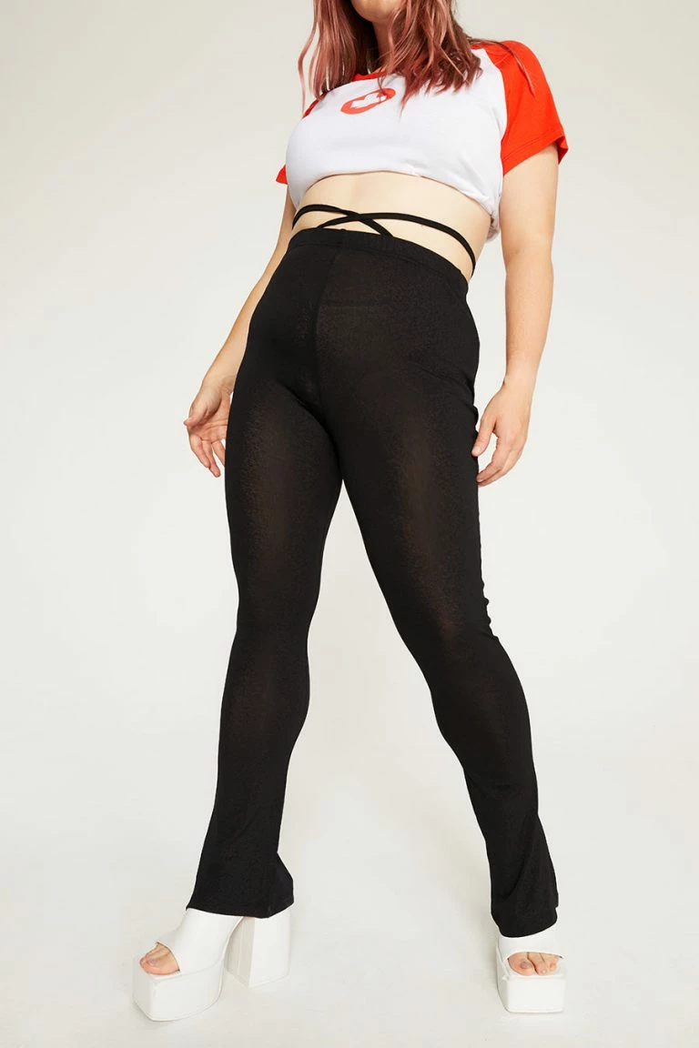 New Girl Order New Girl Order MESH STRAPPY FLARES CURVE Tops