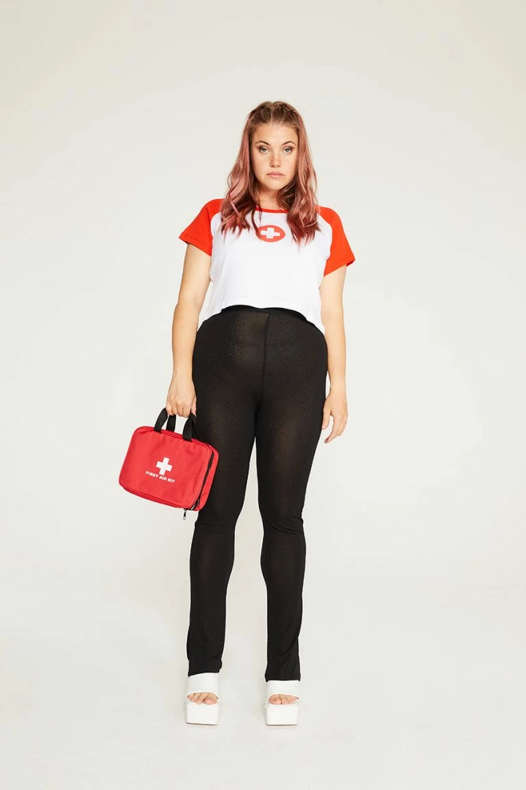 New Girl Order New Girl Order MESH STRAPPY FLARES CURVE Tops