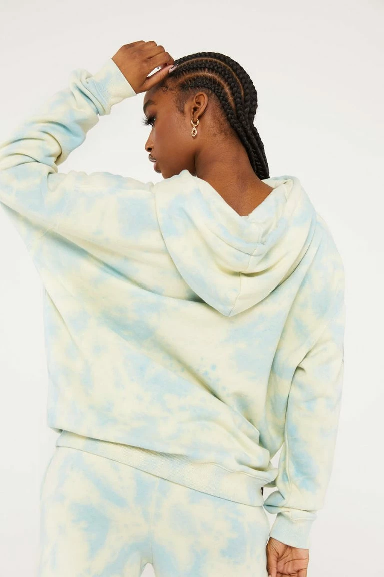 New Girl Order New Girl Order METAL FROM HEAVEN TIE DYE HOODIE Tops