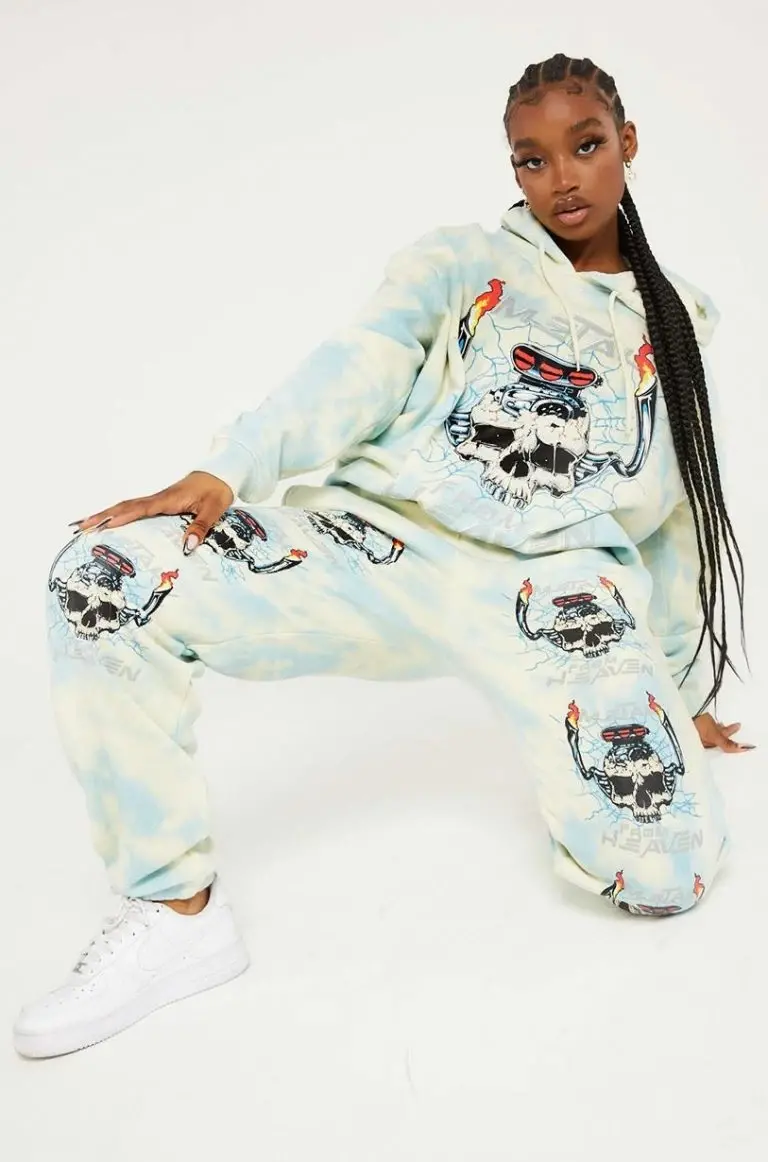 new girl order New Girl Order METAL FROM HEAVEN TIE DYE HOODIE Tops