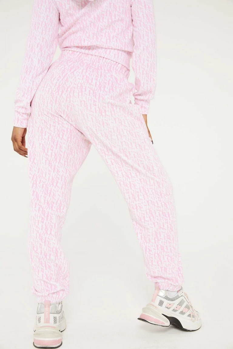 New Girl Order New Girl Order MONOGRAM VELOUR JOGGERS