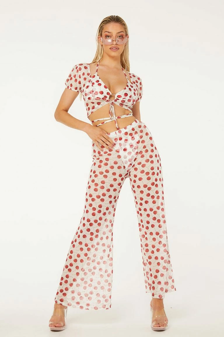 new girl order New Girl Order CHERRY MESH FLARE