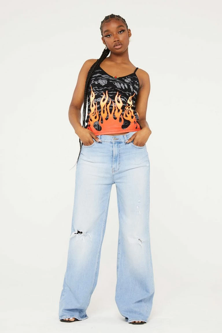 New Girl Order New Girl Order FLAME ROSE CAMI TOP