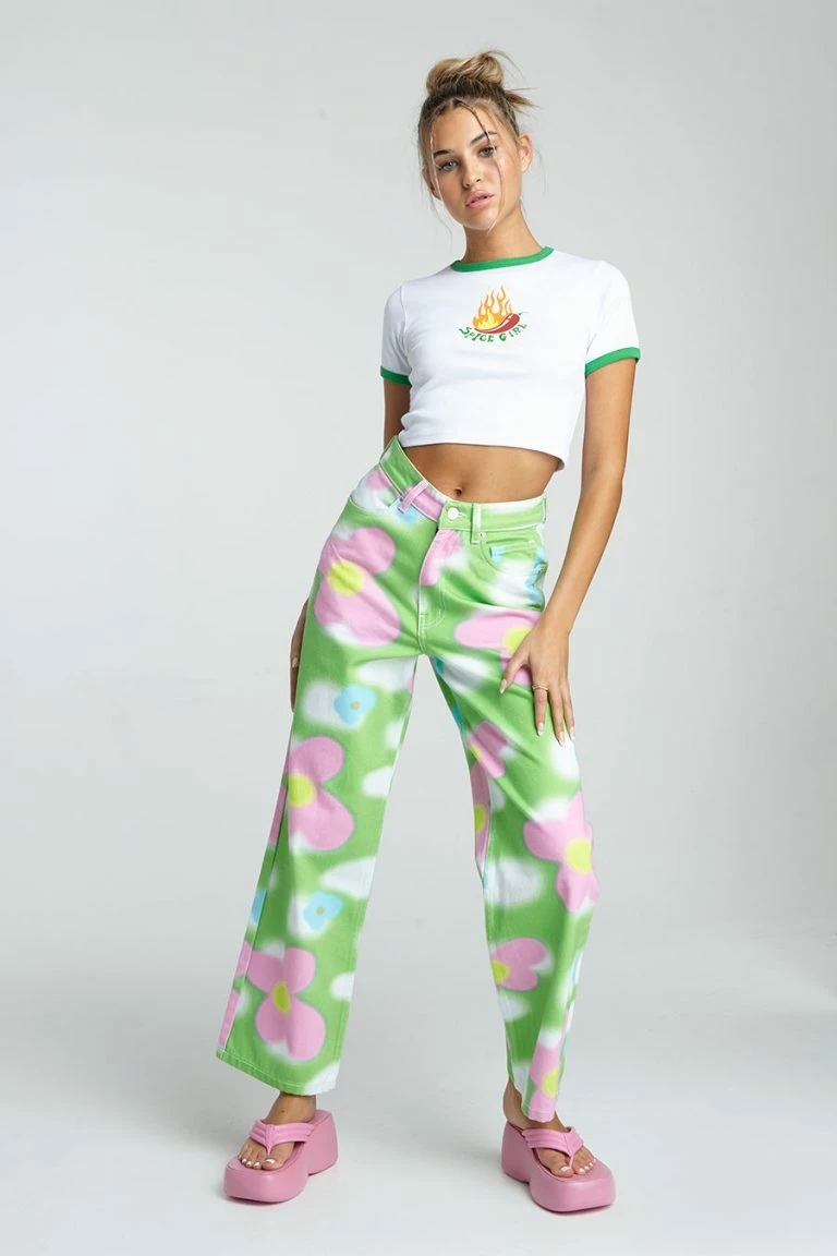 new girl order New Girl Order FLOWER SKY JEANS