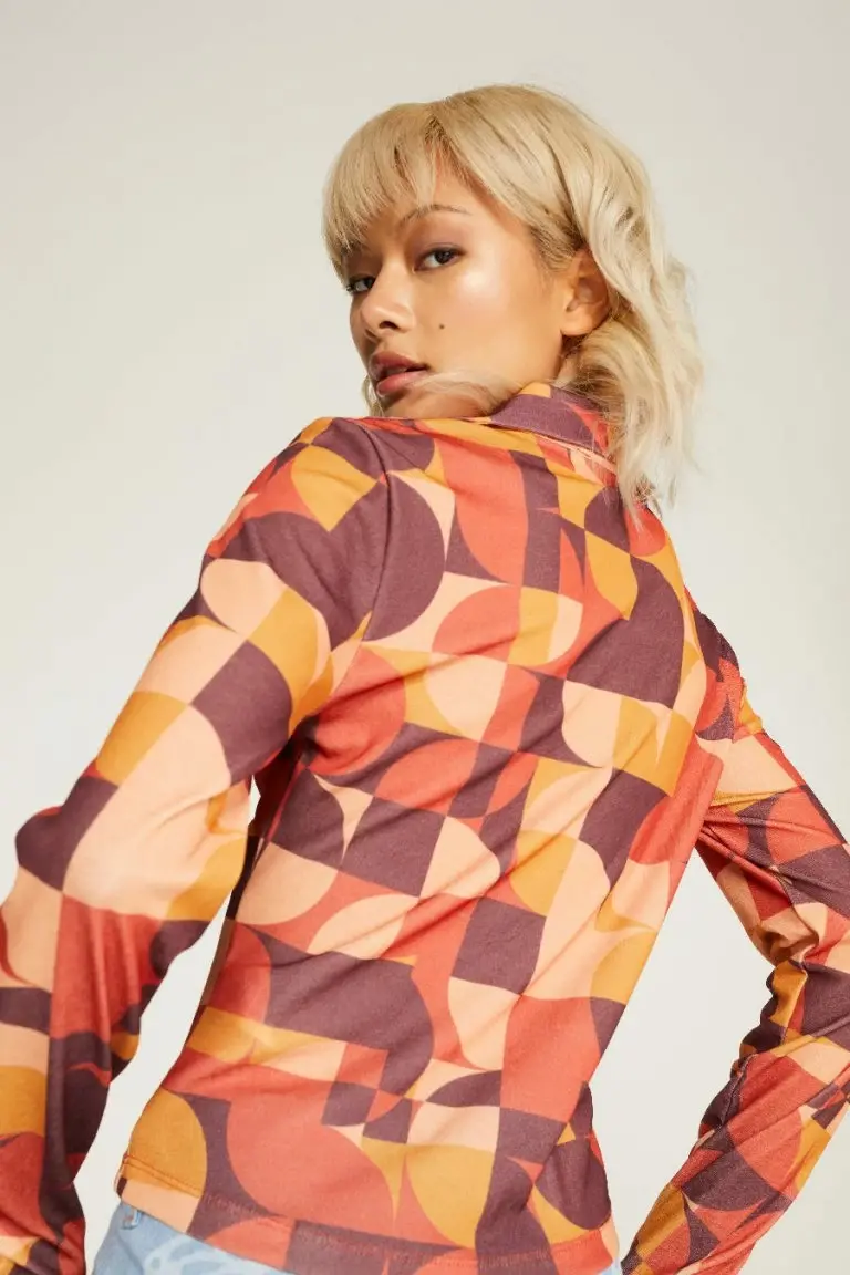 New Girl Order New Girl Order GEO MESH SHIRT Tops