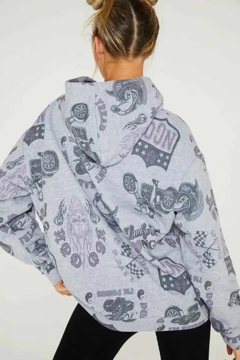 New Girl Order New Girl Order RACER FLAG HOODIE