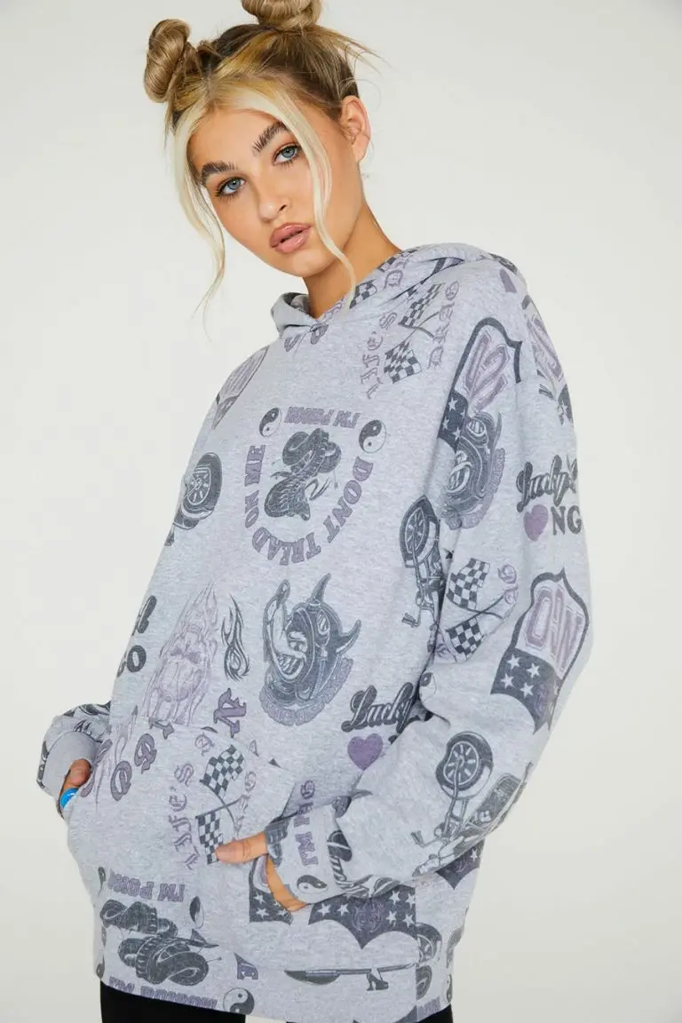 New Girl Order New Girl Order RACER FLAG HOODIE