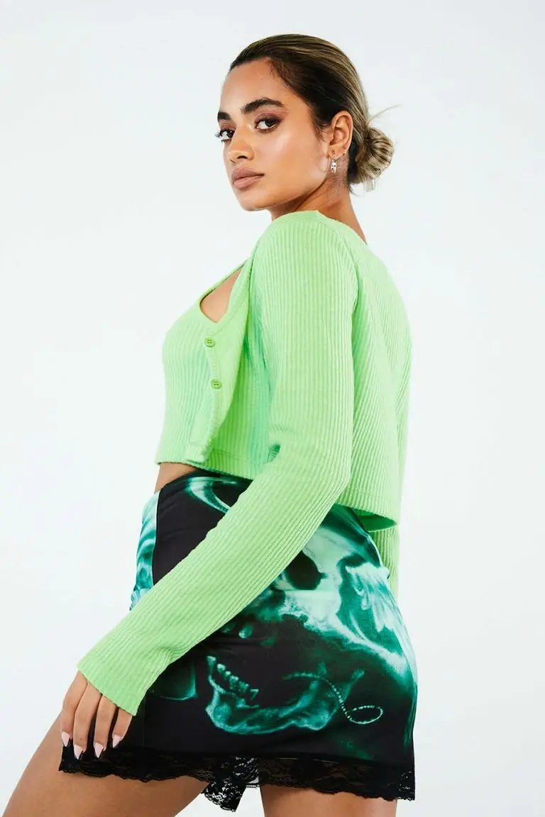 New Girl Order New Girl Order RIB GREEN CAMI