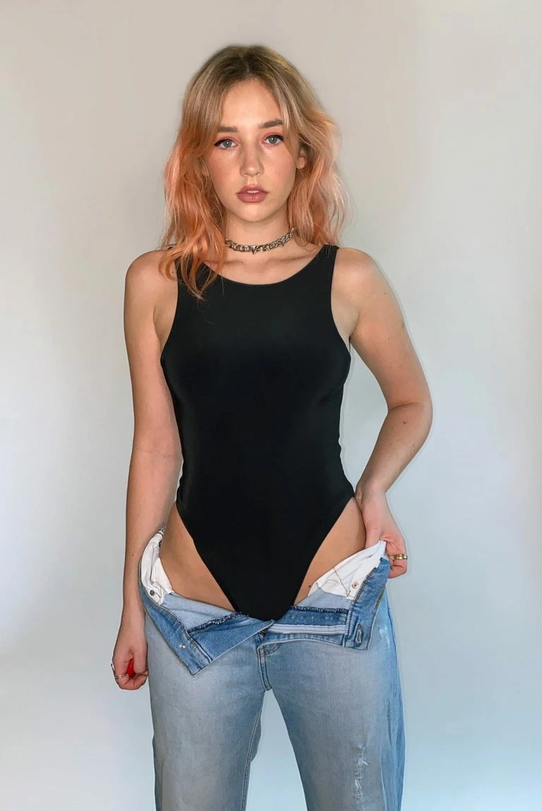 New Girl Order New Girl Order Scoop Back Bodysuit