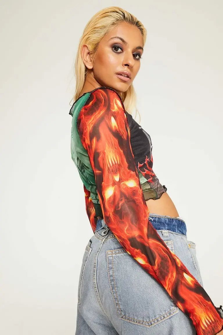 New Girl Order New Girl Order TEDDY MESH TOP