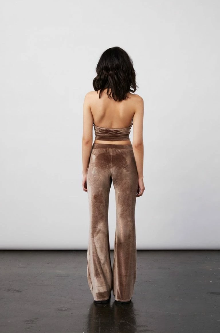 New Girl Order New Girl Order VELVET FLARES – MOCHA