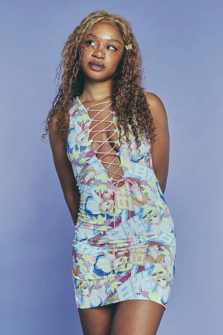 New Girl Order New Girl Order NEW IN LACE UP ANIME DRESS