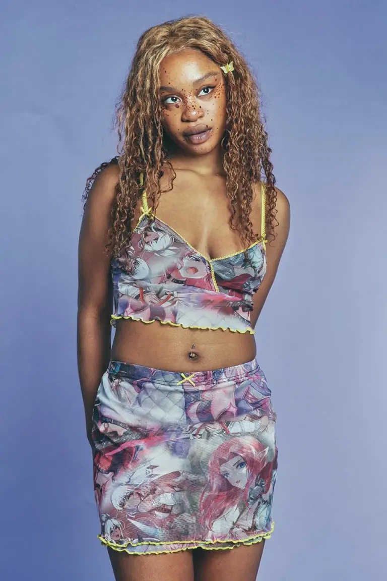 New Girl Order New Girl Order NEW IN MESH CO-ORD ANIME MINI SKIRT