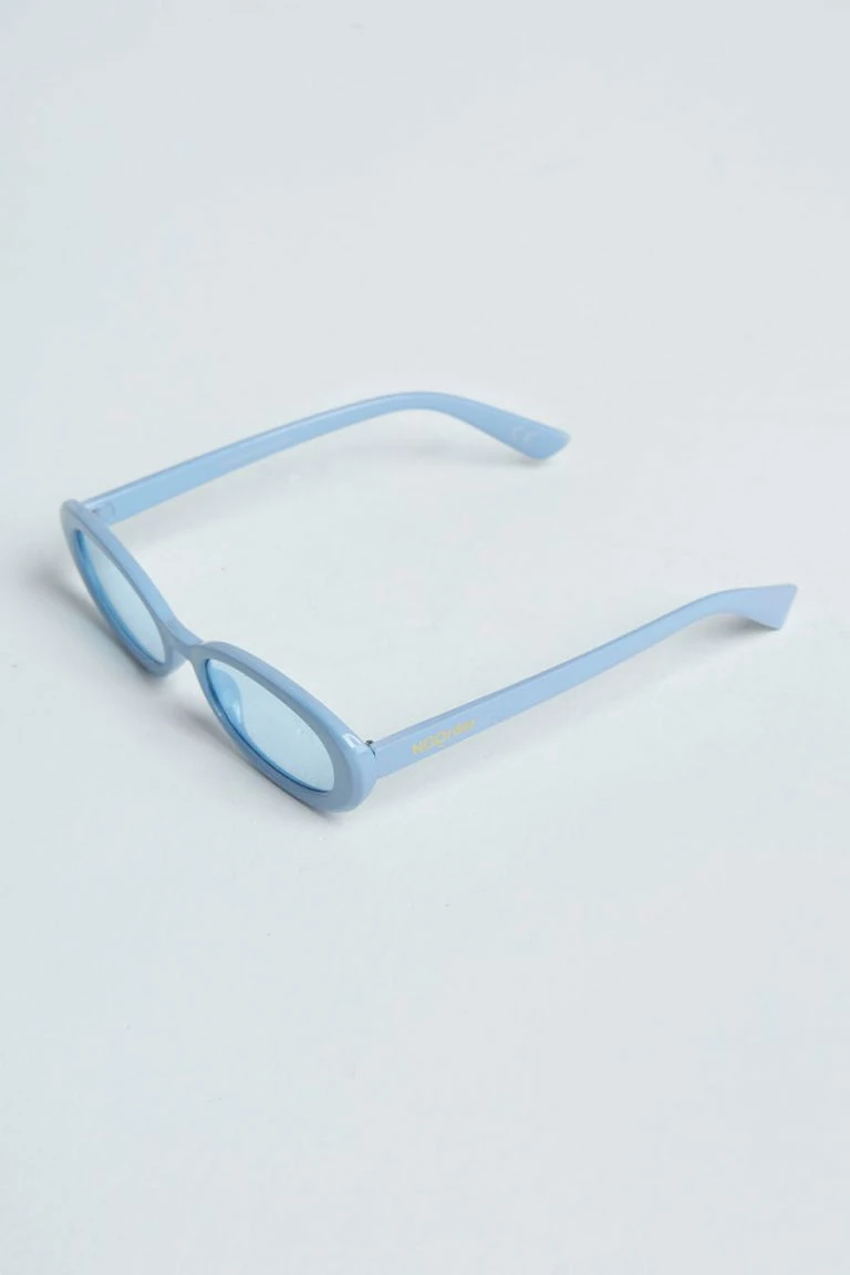 New Girl Order New Girl Order NEW IN OVAL SUNGLASSES IN COLOURDRENCH BABY BLUE