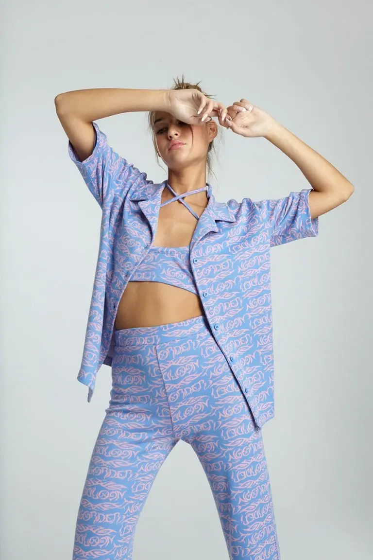 new girl order New Girl Order NEW IN TATTOO JACQUARD SHIRT