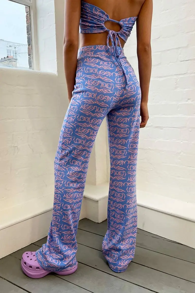 New Girl Order New Girl Order NEW IN TATTOO JACQUARD TROUSER CURVE
