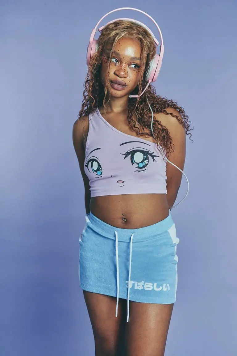 new girl order New Girl Order ONE SHOULDER ANIME TOP