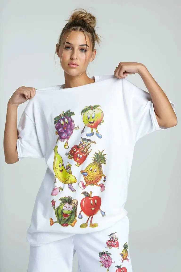 New Girl Order New Girl Order OVERSIZED HAPPY FRUIT SHIRT NEW IN