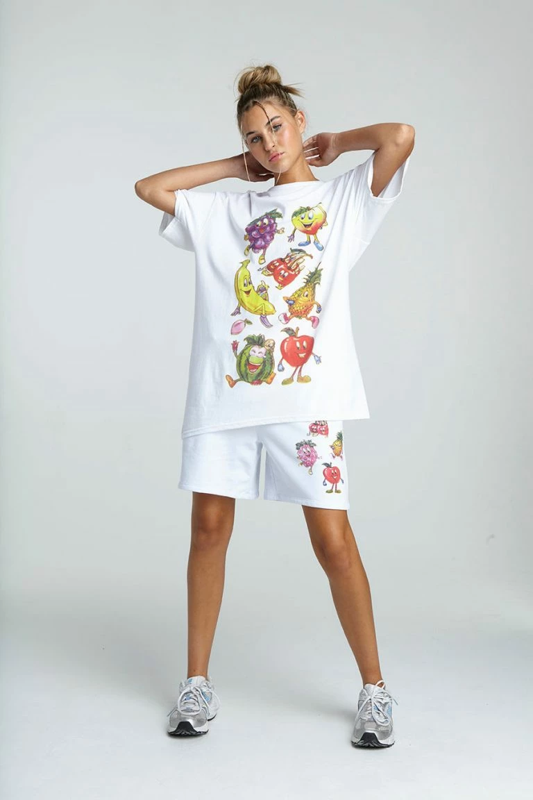 New Girl Order New Girl Order OVERSIZED HAPPY FRUIT SHIRT NEW IN