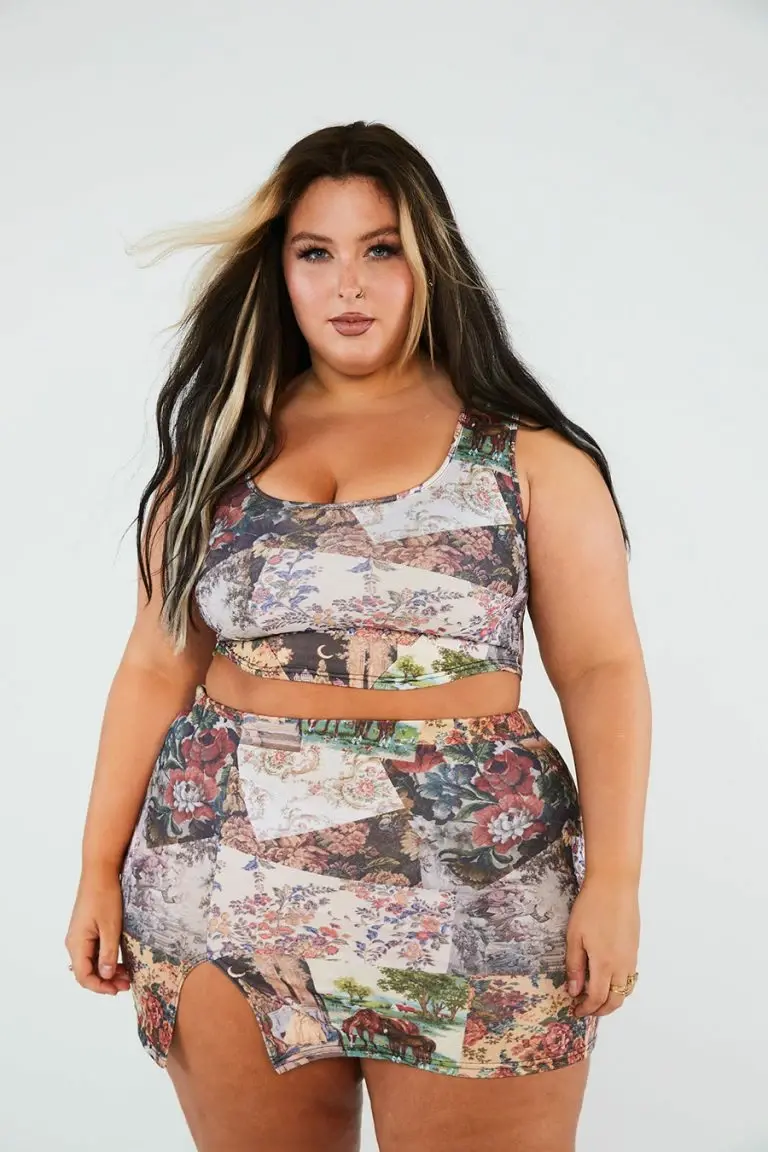 New Girl Order New Girl Order Patchwork Corset Top Curve