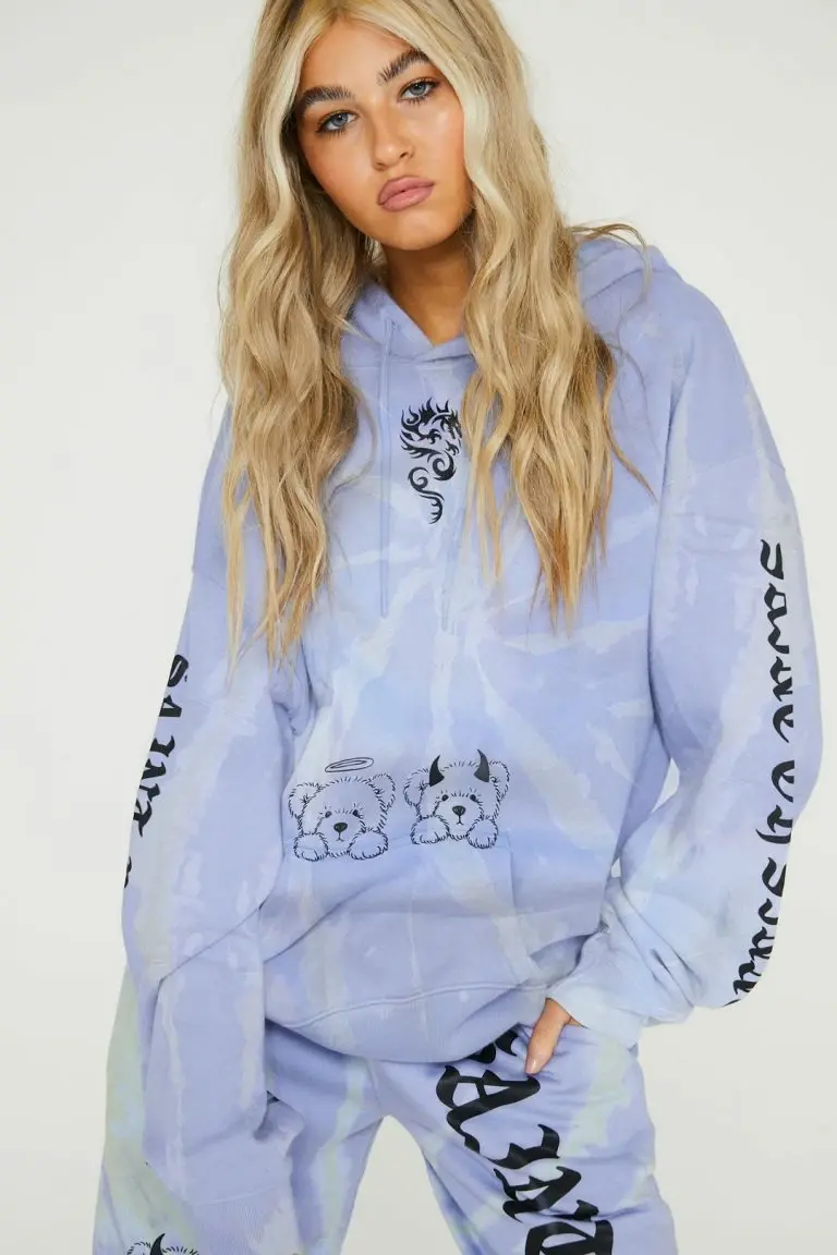 New Girl Order New Girl Order SAINT OR SINNER TIE DYE HOODY Tops