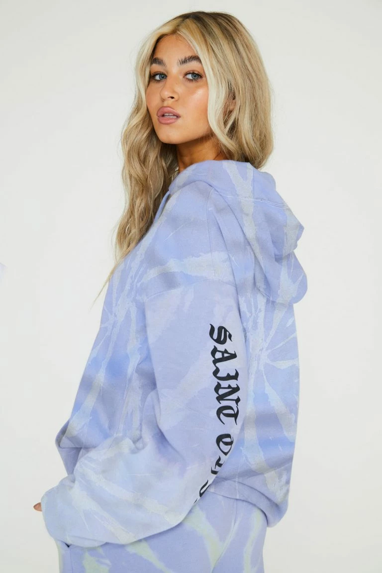 New Girl Order New Girl Order SAINT OR SINNER TIE DYE HOODY Tops