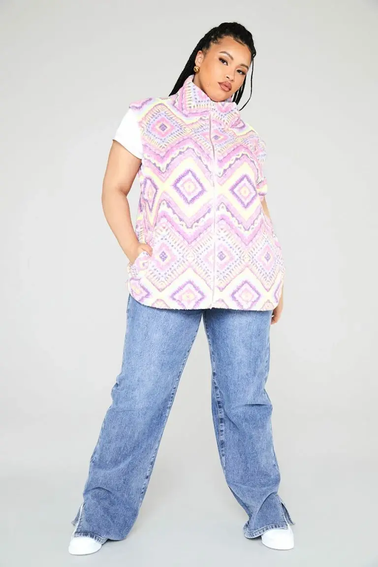 New Girl Order New Girl Order Sleeveless Aztec Borg Curve Tops