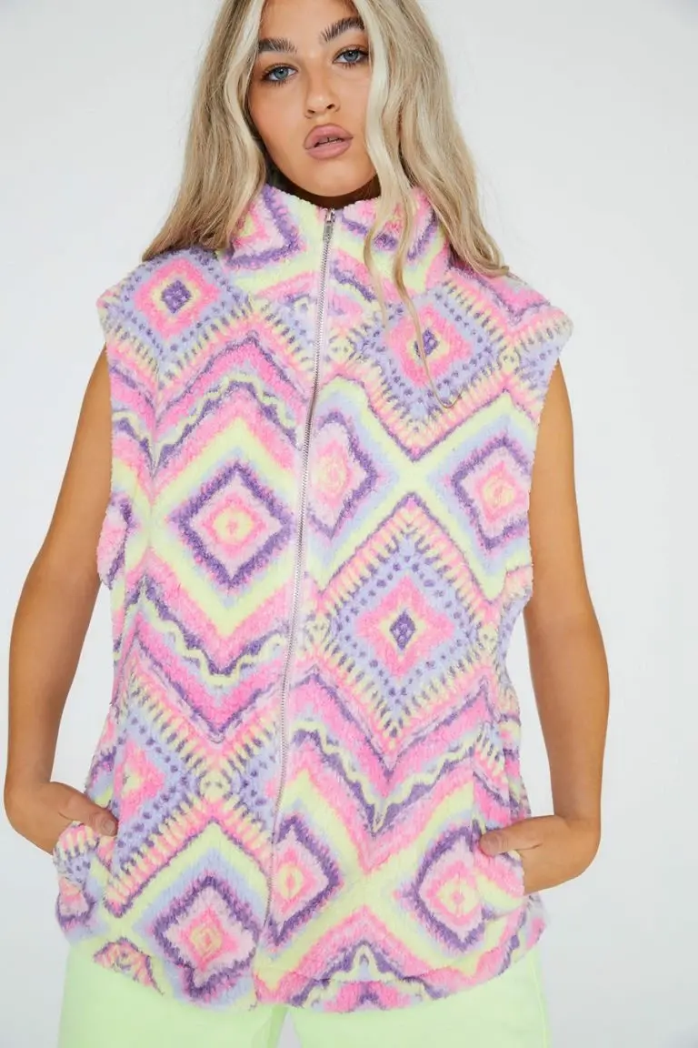 new girl order New Girl Order Sleeveless Aztec Borg
