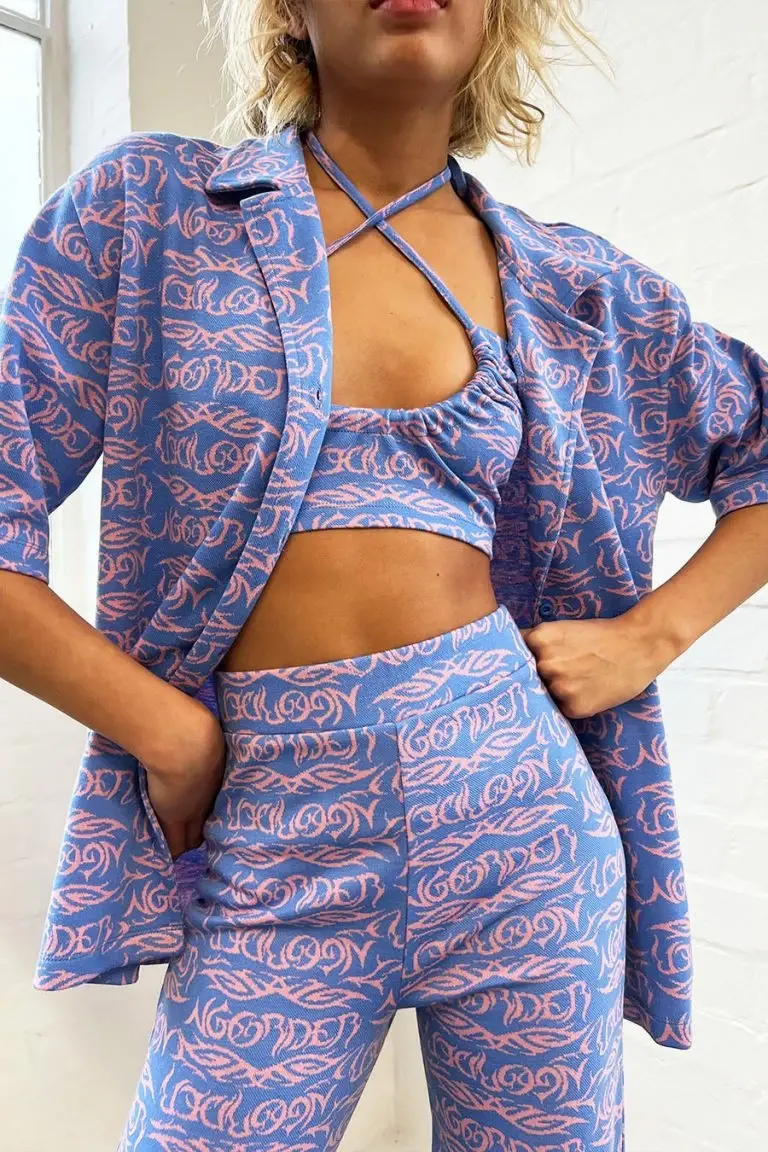 New Girl Order New Girl Order TATTOO JACQUARD HALTER-CURVE