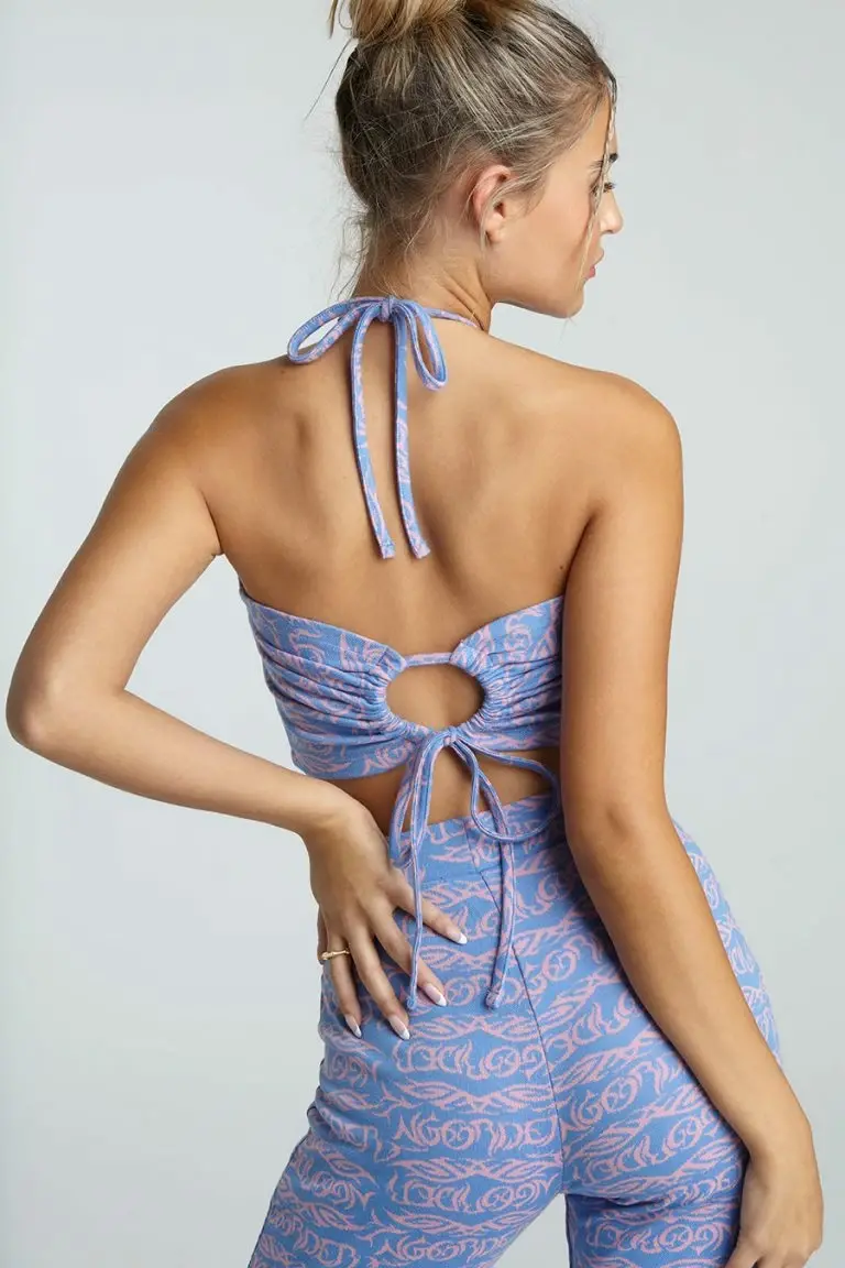 New Girl Order New Girl Order TATTOO JACQUARD HALTER NEW IN