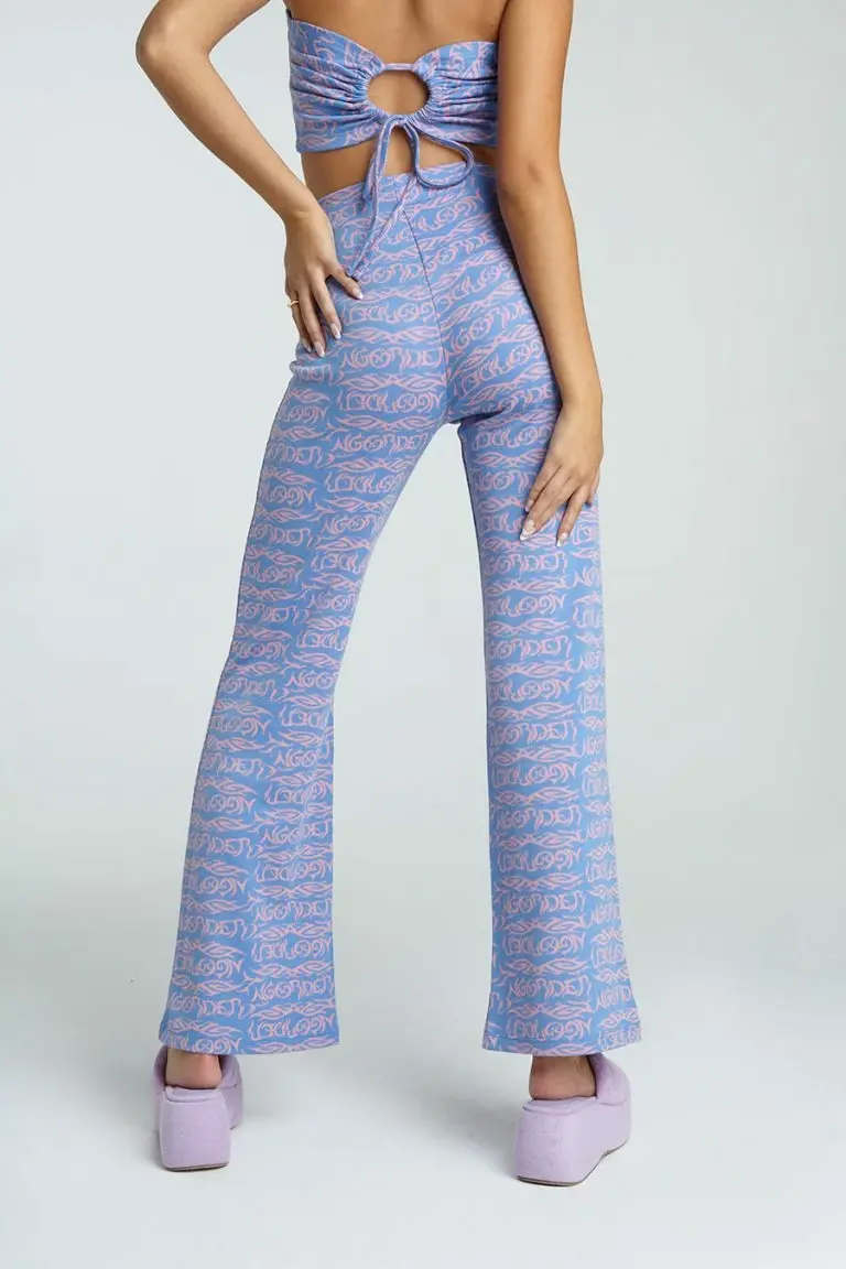 New Girl Order New Girl Order TATTOO JACQUARD TROUSER NEW IN
