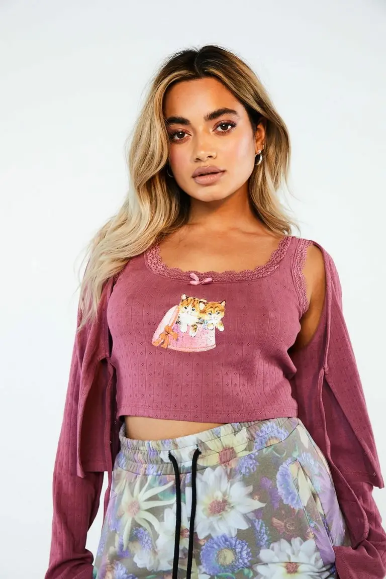 New Girl Order New Girl Order Tie Cropped Cardigan Tops