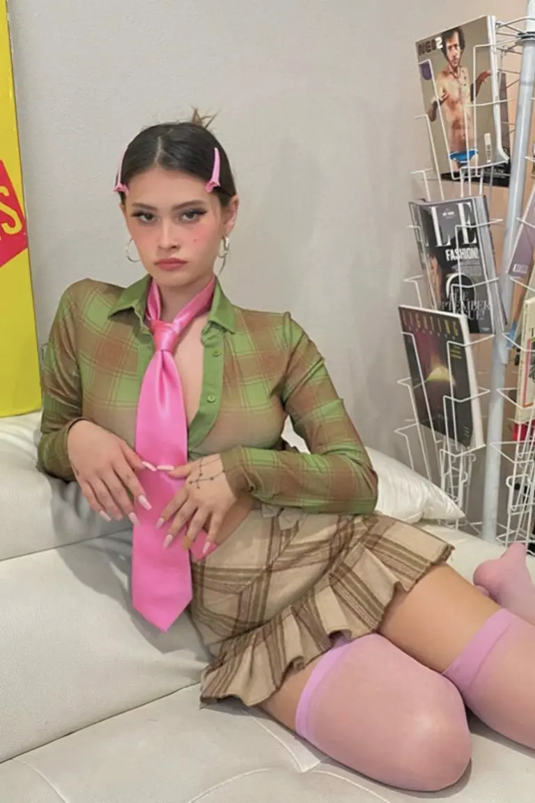 new girl order New Girl Order Tops ALL OVER PRINT CHECK SHIRT