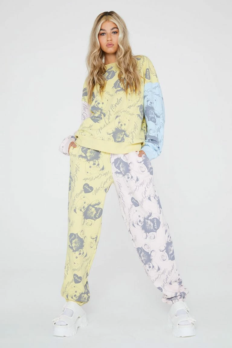 New Girl Order New Girl Order Tops Bear Panel Sweat