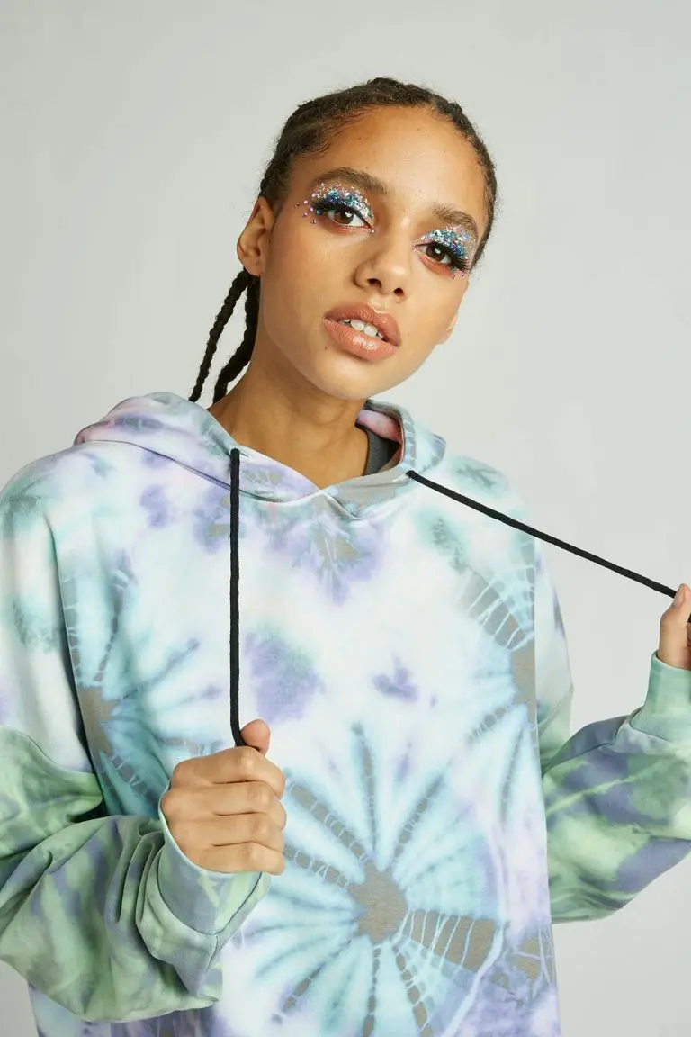 New Girl Order New Girl Order Tops Circle Tie Dye Hoodie