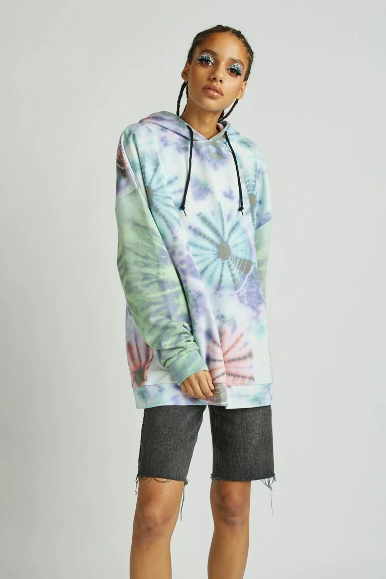 New Girl Order New Girl Order Tops Circle Tie Dye Hoodie