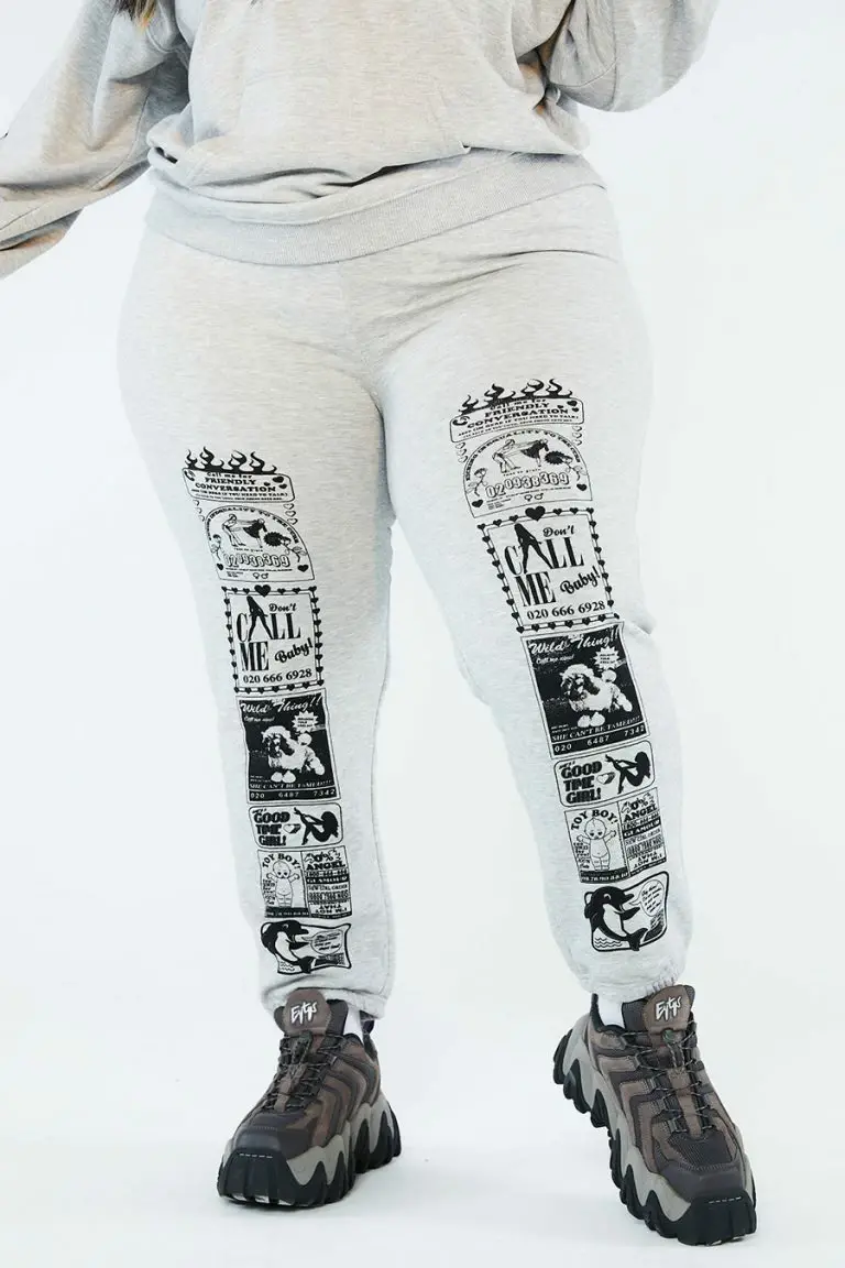 New Girl Order New Girl Order Tops Conversation Joggers Curve