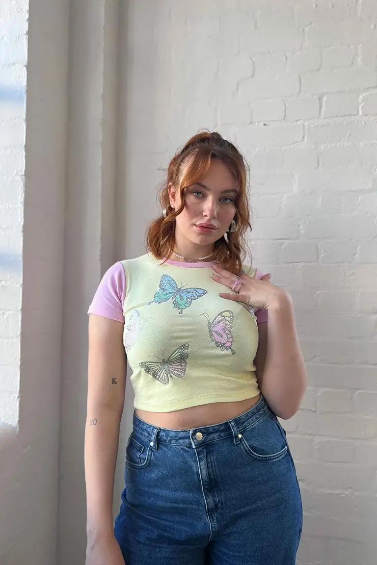 New Girl Order New Girl Order Tops FANTASY BUTTERFLIES TOP