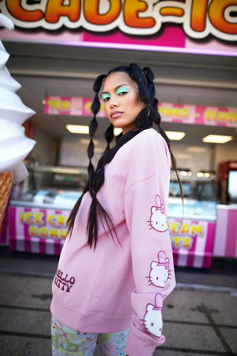 New Girl Order New Girl Order Tops HELLO KITTY BUNNY SWEAT