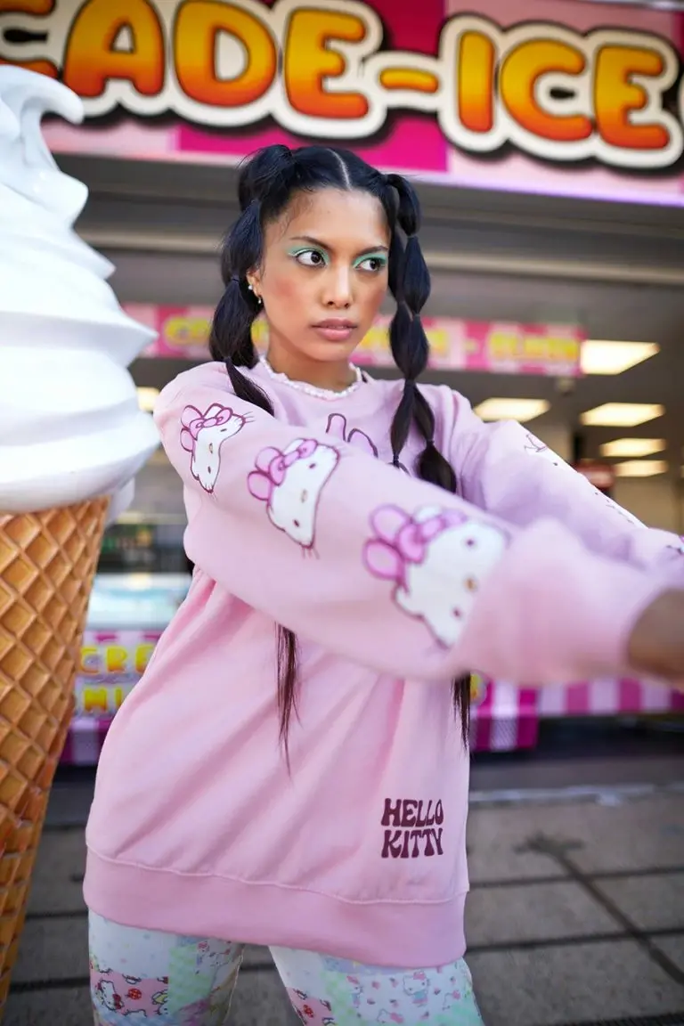 New Girl Order New Girl Order Tops HELLO KITTY BUNNY SWEAT