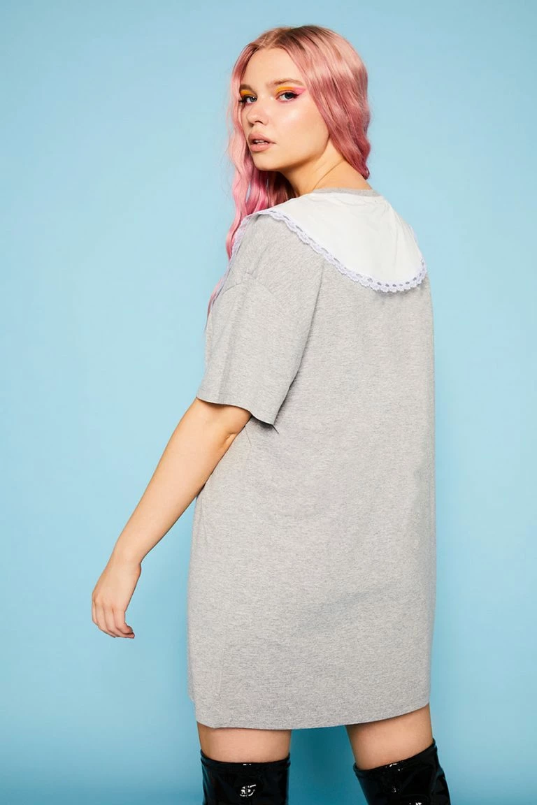 New Girl Order New Girl Order Tops Hello Kitty Collar T-shirt Dress