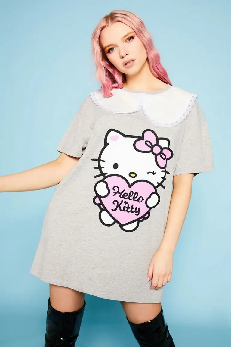new girl order New Girl Order Tops Hello Kitty Collar T-shirt Dress
