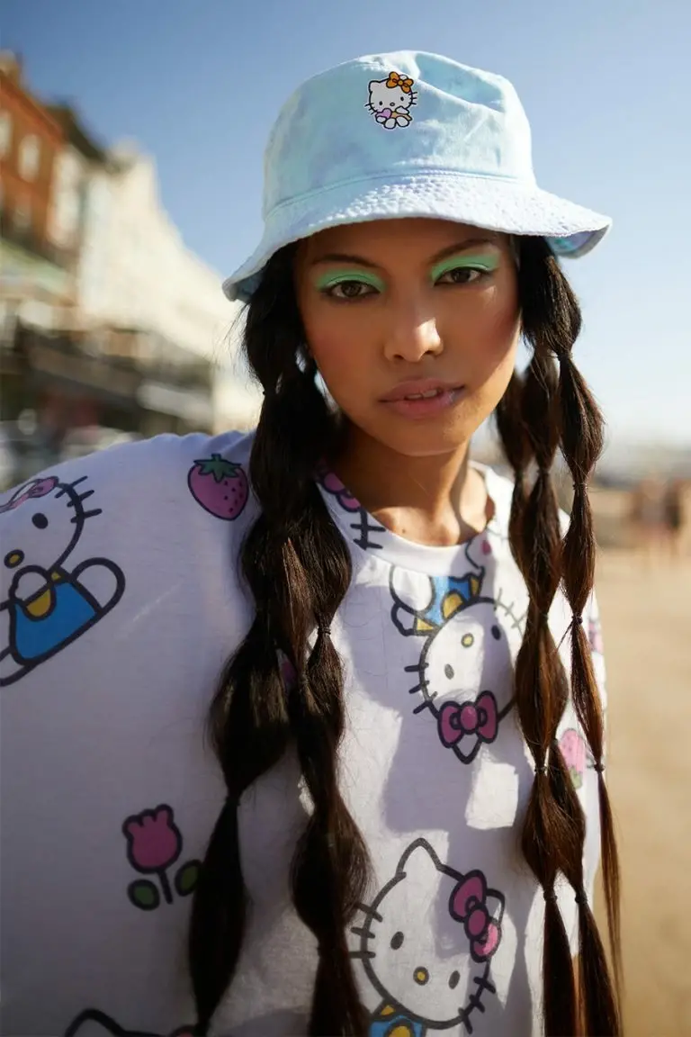 new girl order New Girl Order Tops HELLO KITTY TIE DYE BUCKET HAT