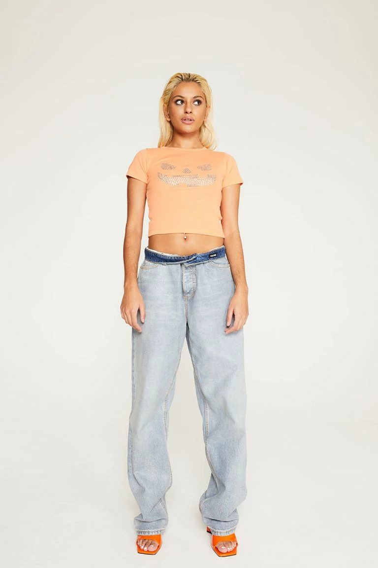 New Girl Order New Girl Order Tops HOTFIX PUMPKIN BABY TEE